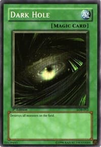 Dark Hole (Magic) - The Legend of Blue Eyes White Dragon - YuGiOh card
