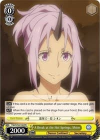 A Break at the Hot Springs, Shion - That Time I Got Reincarnated as a Slime - Weiss Schwarz card