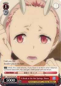 A Break at the Hot Springs, Shuna - That Time I Got Reincarnated as a Slime - Weiss Schwarz card