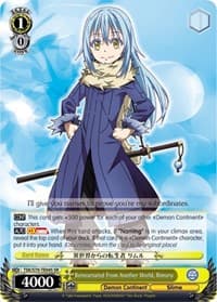 Reincarnated From Another World, Rimuru (SR) - That Time I Got Reincarnated as a Slime - Weiss Schwarz card