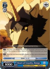 Heart of Loyalty, Ranga (RRR) - That Time I Got Reincarnated as a Slime - Weiss Schwarz card