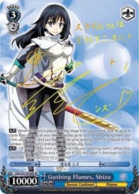 Gushing Flames, Shizu (SP) - That Time I Got Reincarnated as a Slime - Weiss Schwarz card