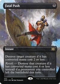 Fatal Push (Borderless) - Double Masters - Magic: The Gathering card
