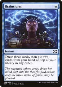 Brainstorm - Double Masters - Magic: The Gathering card