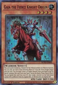 Gaia the Fierce Knight Origin - Rise of the Duelist - YuGiOh card