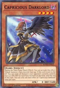 Capricious Darklord - Rise of the Duelist - YuGiOh card