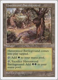 Havenwood Battleground - Fifth Edition - Magic: The Gathering card