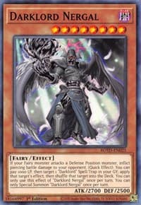 Darklord Nergal - Rise of the Duelist - YuGiOh card