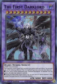 The First Darklord - Rise of the Duelist - YuGiOh card