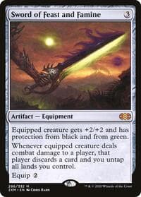 Sword of Feast and Famine - Double Masters - Magic: The Gathering card