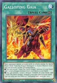 Galloping Gaia - Rise of the Duelist - YuGiOh card