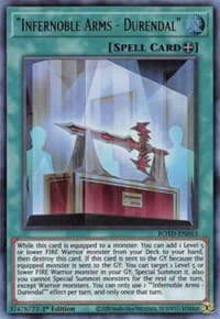 "Infernoble Arms - Durendal" - Rise of the Duelist - YuGiOh card