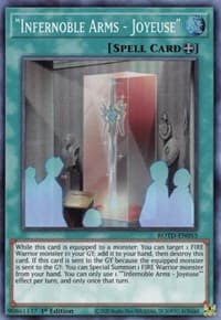 "Infernoble Arms - Joyeuse" - Rise of the Duelist - YuGiOh card