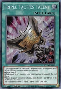Triple Tactics Talent - Rise of the Duelist - YuGiOh card