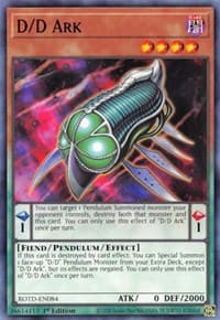 D/D Ark - Rise of the Duelist - YuGiOh card