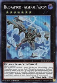 Raidraptor - Arsenal Falcon - Rise of the Duelist - YuGiOh card