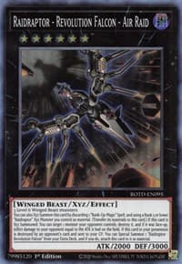 Raidraptor - Revolution Falcon - Air Raid - Rise of the Duelist - YuGiOh card