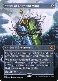 Sword of Body and Mind (Borderless) - Double Masters - Magic: The Gathering card