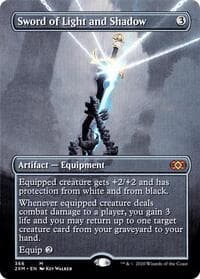 Sword of Light and Shadow (Borderless) - Double Masters - Magic: The Gathering card