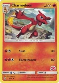 Charmeleon - 8/68 (#15 Charizard Stamped) - Battle Academy - Pokemon card