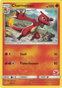 Charmeleon - 8/68 (#30 Charizard Stamped) - Battle Academy - Pokemon card