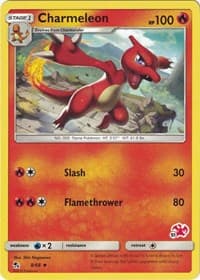 Charmeleon - 8/68 (#51 Charizard Stamped) - Battle Academy - Pokemon card