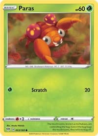 Paras - SWSH03: Darkness Ablaze - Pokemon card