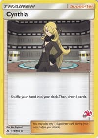 Cynthia - 119/156 (#59 Charizard Stamped) - Battle Academy - Pokemon card