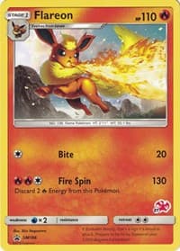 Flareon - SM186 (#27 Charizard Stamped) - Battle Academy - Pokemon card
