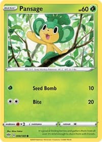 Pansage - SWSH03: Darkness Ablaze - Pokemon card