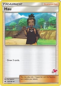 Hau - 120/149 (#41 Charizard Stamped) - Battle Academy - Pokemon card