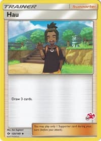 Hau - 120/149 (#52 Charizard Stamped) - Battle Academy - Pokemon card