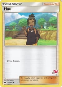 Hau - 120/149 (#57 Charizard Stamped) - Battle Academy - Pokemon card