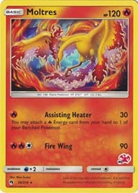 Moltres - 38/214 (#46 Charizard Stamped) - Battle Academy - Pokemon card