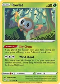 Rowlet - SWSH03: Darkness Ablaze - Pokemon card