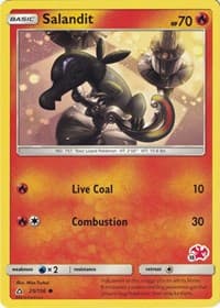 Salandit - 25/156 (#13 Charizard Stamped) - Battle Academy - Pokemon card