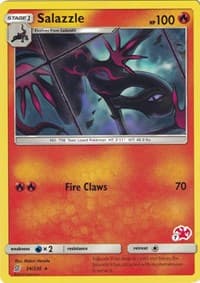 Salazzle - 34/236 (#7 Charizard Stamped) - Battle Academy - Pokemon card