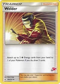 Welder - 189/214 (#25 Charizard Stamped) - Battle Academy - Pokemon card