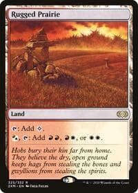 Rugged Prairie - Double Masters - Magic: The Gathering card