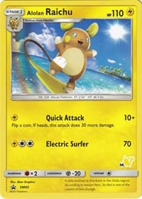 Alolan Raichu - SM65 (#56 Pikachu Stamped) - Battle Academy - Pokemon card