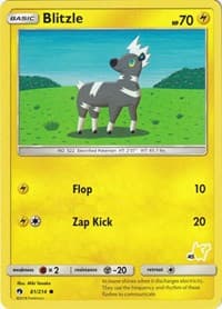 Blitzle - 81/214 (#45 Pikachu Stamped) - Battle Academy - Pokemon card