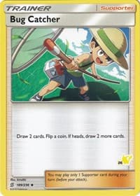 Bug Catcher - 189/236 (#26 Pikachu Stamped) - Battle Academy - Pokemon card