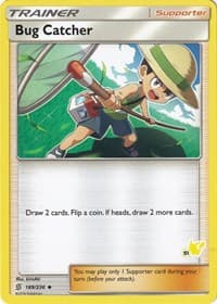 Bug Catcher - 189/236 (#51 Pikachu Stamped) - Battle Academy - Pokemon card