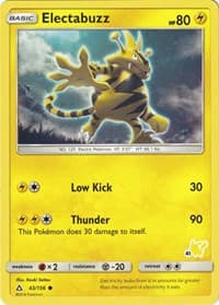 Electabuzz - 43/156 (#41 Pikachu Stamped) - Battle Academy - Pokemon card