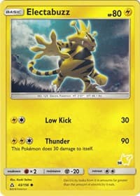 Electabuzz - 43/156 (#58 Pikachu Stamped) - Battle Academy - Pokemon card