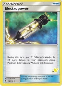 Electropower - 172/214 (#34 Pikachu Stamped) - Battle Academy - Pokemon card