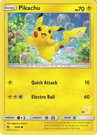 Pikachu - 19/68 (#30 Pikachu Stamped) - Battle Academy - Pokemon card