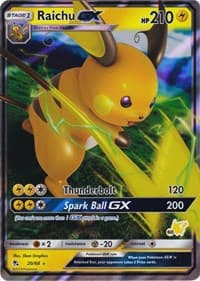 Raichu GX - 20/68 (#60 Pikachu Stamped) - Battle Academy - Pokemon card