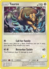 Tauros - 164/236 (#37 Pikachu Stamped) - Battle Academy - Pokemon card