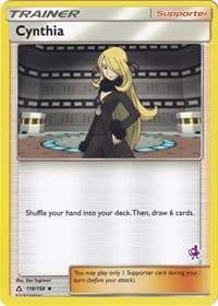 Cynthia - 119/156 (Mewtwo Stamped) - Battle Academy - Pokemon card